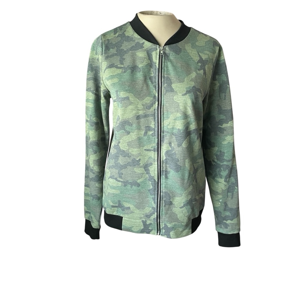 Rebel Sugar Camouflage Bomber Lightweight y2k Streetwear Edgy Jacket Medium